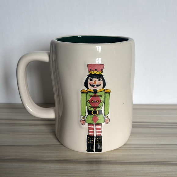 Rae Dunn You Crack me Up Double Sided Nutcracker 2023 mug with green interior - Picture 2 of 6